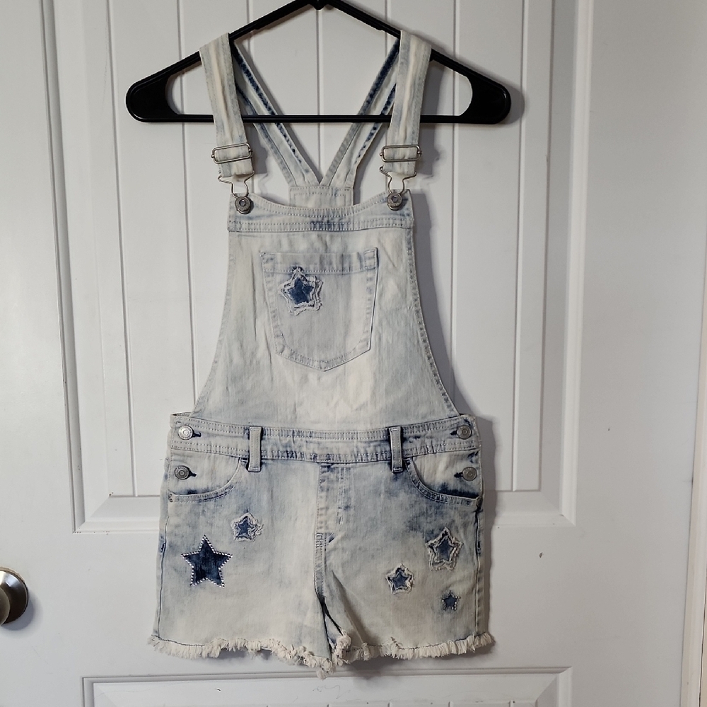 Denim Star Patch Overalls